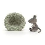 Jellycat Hibernating Mouse Plush Toy, 5 Inches