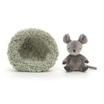 Jellycat Hibernating Mouse Plush Toy, 5 Inches