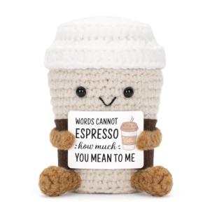 Funny Emotional Crochet Potato Doll with Cheer Card