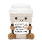 Funny Emotional Crochet Potato Doll with Cheer Card