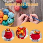 Crochet Dumpster Fire Plush Toy with Card