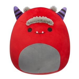 Squishmallows 12-Inch Jeb Burgundy Monster Plush Toy