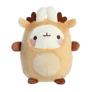 Molang 6" White Reindeer Plush Toy