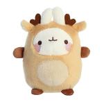 Molang 6" White Reindeer Plush Toy