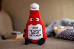 Funny Ketchup Bottle Plushie for Kids