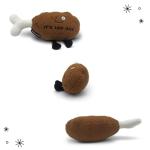 Funny Chicken Leg Plushie - 'It's Leg Day