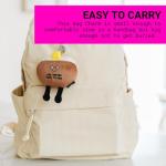 Funny Plush Donut Bag Charm Keychain for Adults