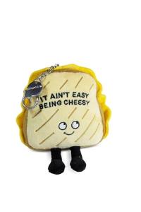 Grilled Cheese Bag Plush Keychain for Bags