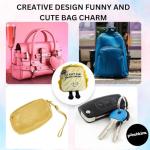 Grilled Cheese Bag Plush Keychain for Bags