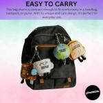 Grilled Cheese Bag Plush Keychain for Bags