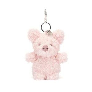Jellycat Little Pig Bag Charm - Adorable Plush Keychain