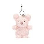 Jellycat Little Pig Bag Charm - Adorable Plush Keychain