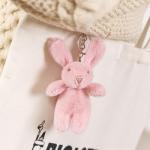 Cute Bunny Plush Keychain for Backpacks