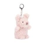 Jellycat Little Pig Bag Charm - Adorable Plush Keychain