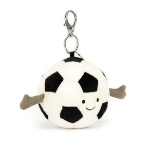 Jellycat Soccer Ball Plush Keychain Charm