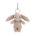 Jellycat Beige Bunny Bag Charm - Cute Keychain