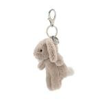 Jellycat Beige Bunny Bag Charm - Cute Keychain