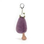 Jellycat Eggplant Bag Charm Plush Keychain