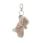 Jellycat Beige Bunny Bag Charm - Cute Keychain