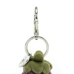 Jellycat Eggplant Bag Charm Plush Keychain