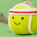 Jellycat Tennis Ball Plush Keychain Charm