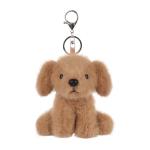 Cute Apricot Lamb Plush Keychain for Kids