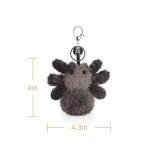 Cute Apricot Lamb Spider Keychain Plush Toy