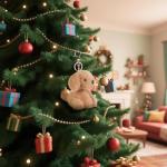 Cute Apricot Lamb Plush Keychain for Kids