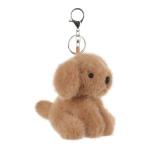 Cute Apricot Lamb Plush Keychain for Kids