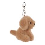 Cute Apricot Lamb Plush Keychain for Kids