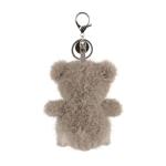 Cute Apricot Lamb Plush Keychain for Kids