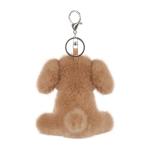 Cute Apricot Lamb Plush Keychain for Kids