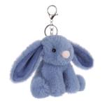 Blue Bunny Plush Keychain for Kids' Bags