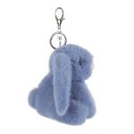 Blue Bunny Plush Keychain for Kids' Bags