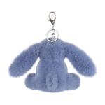 Blue Bunny Plush Keychain for Kids' Bags