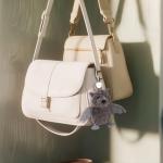 Apricot Lamb Bat Plush Keychain Toy for Kids