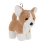 Cute Apricot Lamb Corgi Plush Keychain for Kids