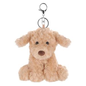 Adorable Apricot Lamb Plush Puppy Keychain Toy