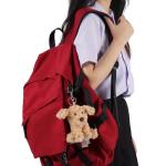 Adorable Apricot Lamb Plush Puppy Keychain Toy