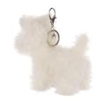 Cute Apricot Lamb Plush Keychain for Kids