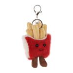 Cute Apricot Lamb Plush Keychain for Kids