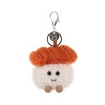 Cute Apricot Lamb Sushi Plush Keychain for Kids