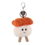 Cute Apricot Lamb Sushi Plush Keychain for Kids