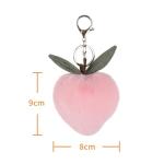 Cute Apricot Lamb Plush Keychain for Kids