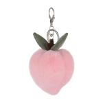 Cute Apricot Lamb Plush Keychain for Kids