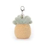Cute Apricot Lamb Pineapple Plush Keychain Toy