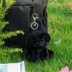 Apricot Lamb Labrador Dog Plush Keychain