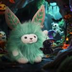 Apricot Lamb Labrador Dog Plush Keychain