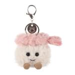 Cute Apricot Lamb Shrimp Sushi Plush Keychain