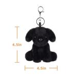 Apricot Lamb Labrador Dog Plush Keychain